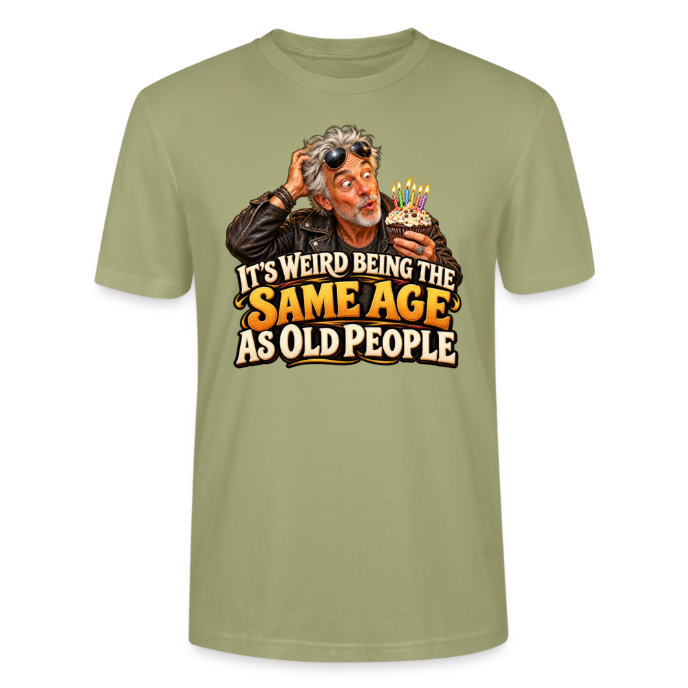CityShirts - T-shirt - Same age as old people - CS018 - grågrøn