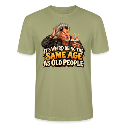 CityShirts - T-shirt - Same age as old people - CS018 - grågrøn