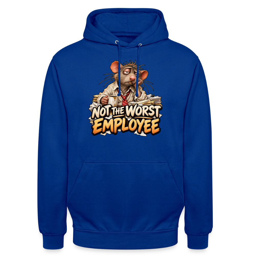 CityShirts - Hoodie - Not the worst employee - CS020 - kongeblå