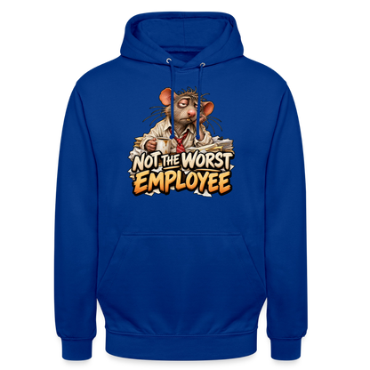 CityShirts - Hoodie - Not the worst employee - CS020 - kongeblå