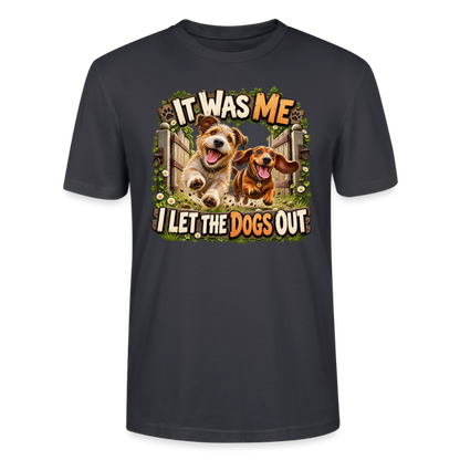 CityShirts - T-shirt - It was me – I let the dogs out - CS013 - mørk gråblå