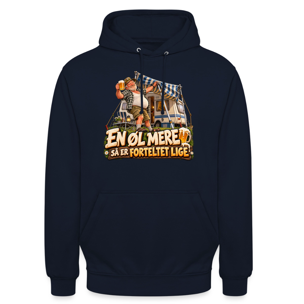 CityShirts - Hoodie - En øl mere, så er forteltet lige - CS039 - marineblå