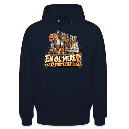 CityShirts - Hoodie - En øl mere, så er forteltet lige - CS039 - marineblå