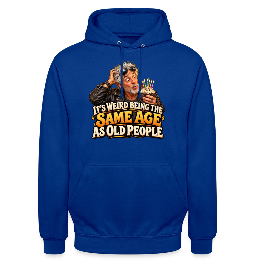CityShirts - Hoodie - Same age as old people - CS018 - kongeblå