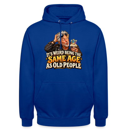 CityShirts - Hoodie - Same age as old people - CS018 - kongeblå