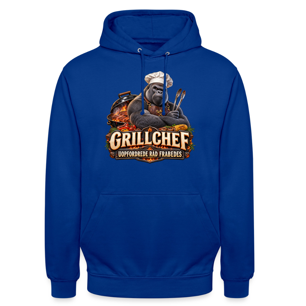 CityShirts - Hoodie - Grillchef – Uopfordrede råd frabedes - CS047 - kongeblå