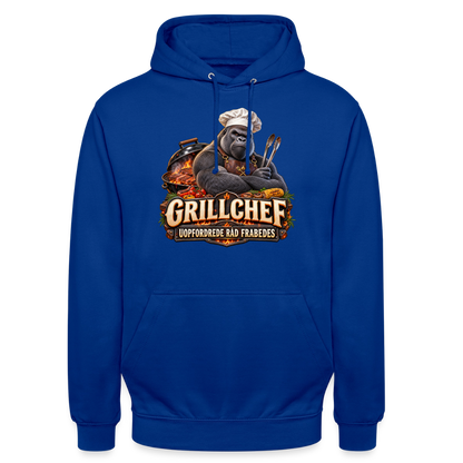 CityShirts - Hoodie - Grillchef – Uopfordrede råd frabedes - CS047 - kongeblå