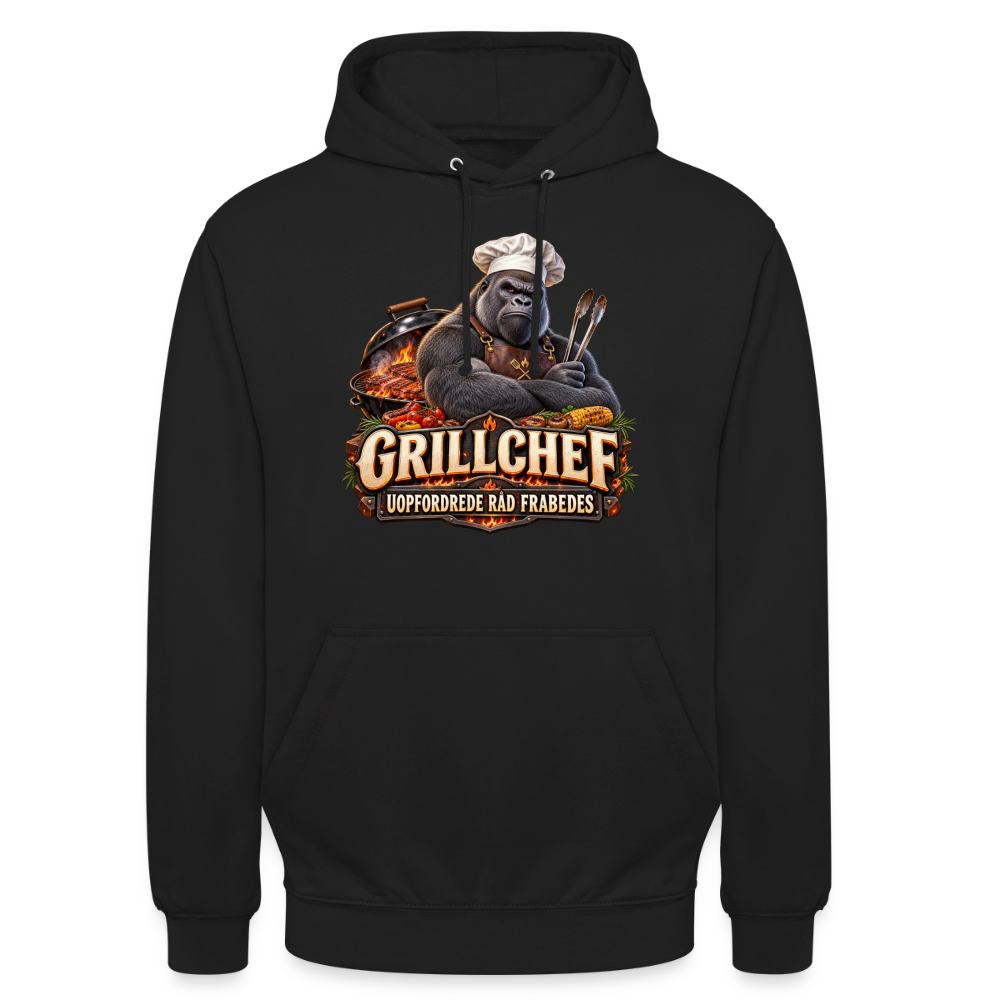 CityShirts - Hoodie - Grillchef – Uopfordrede råd frabedes - CS047 - sort
