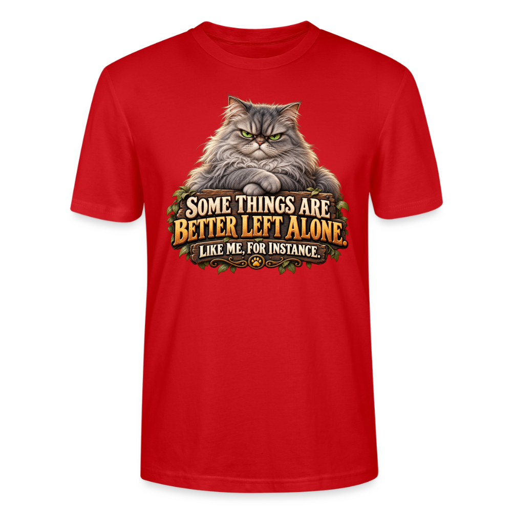 CityShirts - T-shirt - Better left alone – Like me, for instance - CS015 - rød