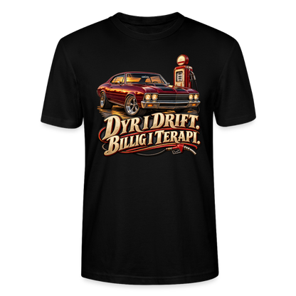 CityShirts - T-shirt - Dyr i drift. Billig i terapi. – V8 - CS029 - sort
