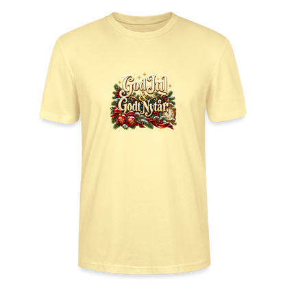 CityShirts - T-shirt - God Jul & Godt Nytår – jul og nytår - CS060 - cremefarvet