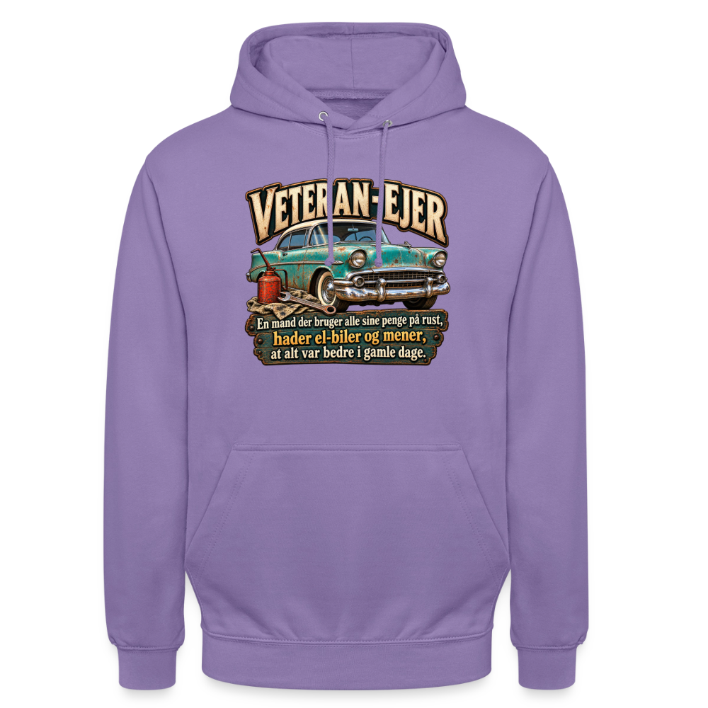 CityShirts - Hoodie - Veteran-ejer - CS017 - lavendel