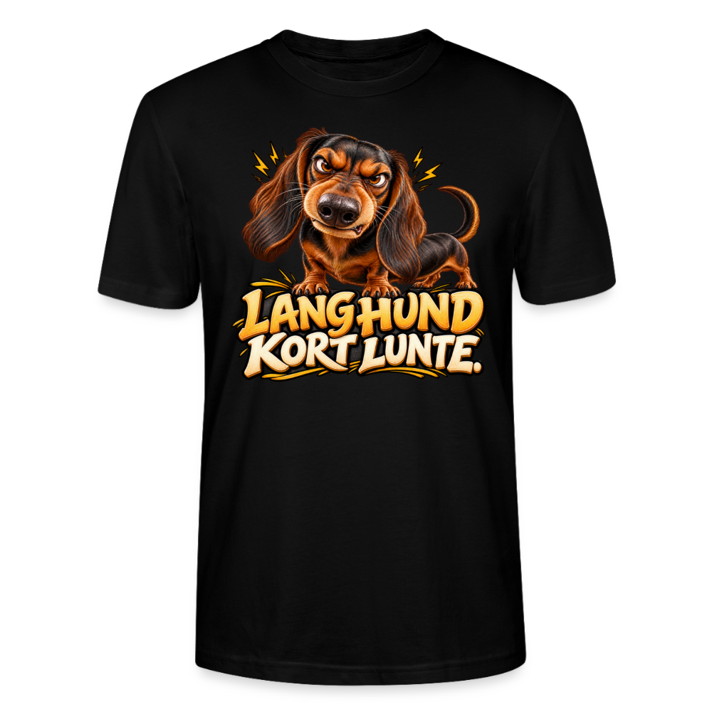CityShirts - T-shirt - Lang Hund – Kort Lunte - CS026 - sort