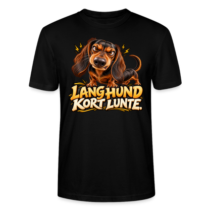 CityShirts - T-shirt - Lang Hund – Kort Lunte - CS026 - sort