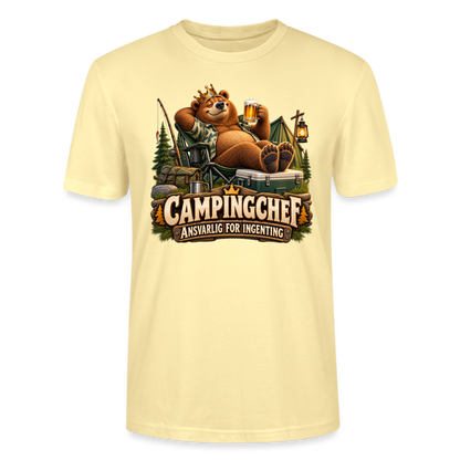 CityShirts - T-shirt - Campingchef – Ansvarlig for ingenting - CS038 - cremefarvet