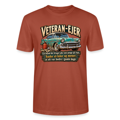 CityShirts - T-shirt - Veteran-ejer - CS017 - terrakotta