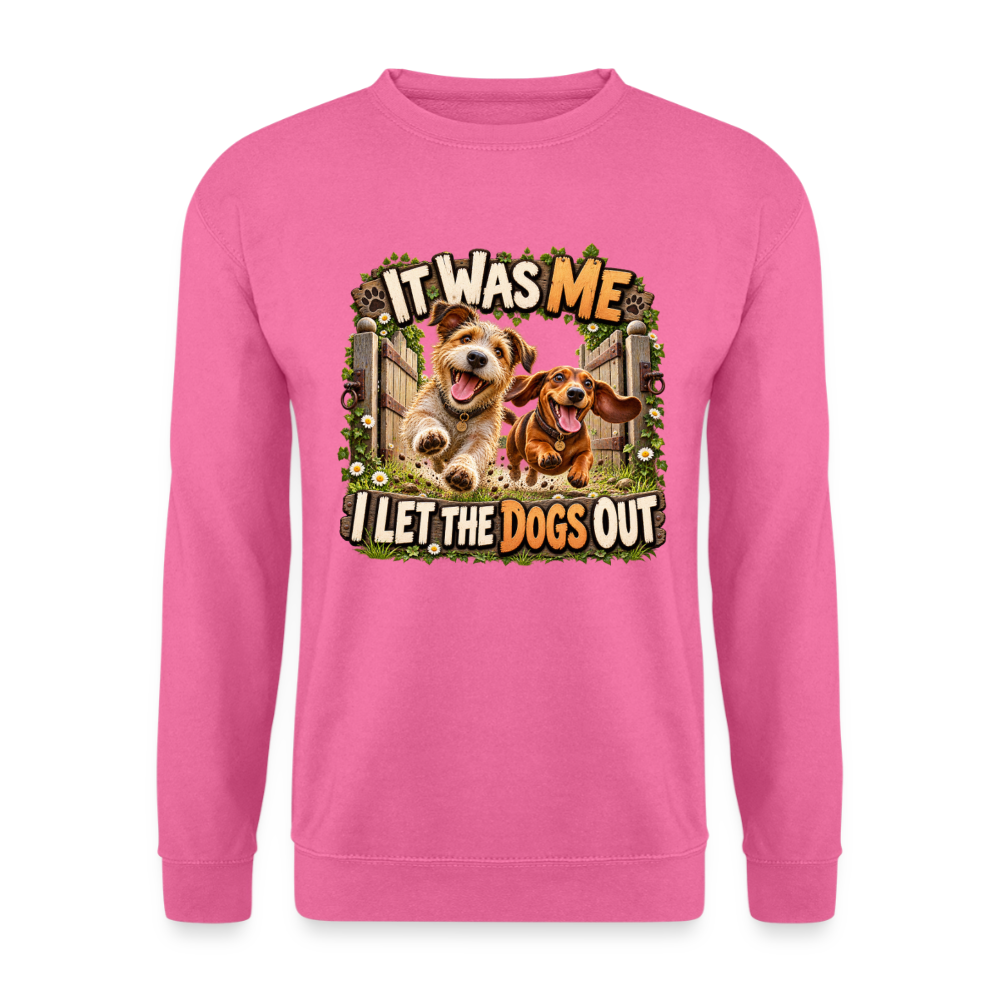 CityShirts - Sweatshirt - It was me – I let the dogs out - CS013 - pink