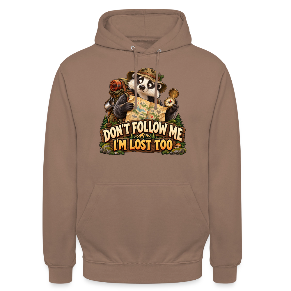 CityShirts - Hoodie - Don’t follow me – I’m lost too - CS019 - mokka
