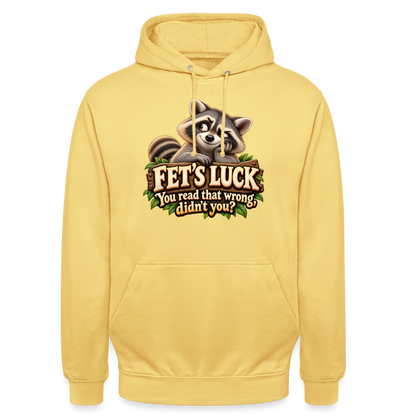 CityShirts - Hoodie - Fet’s Luck – You read that wrong, didn’t you? - CS003 - citrongul