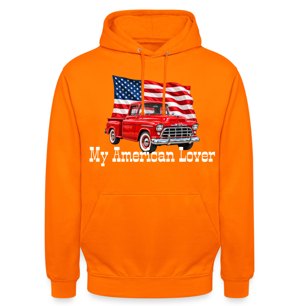 CityShirts - Hoodie - US Car - orange