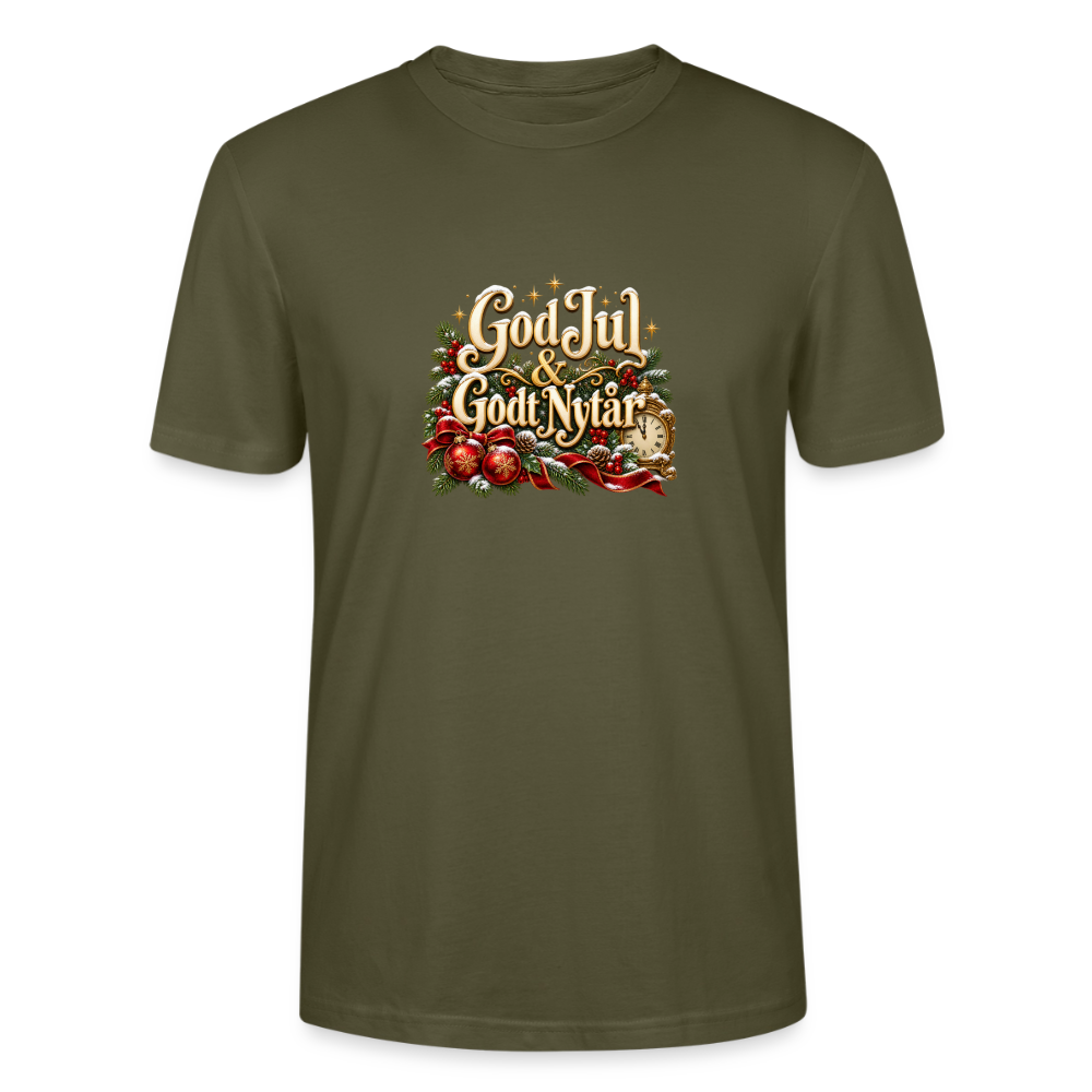 CityShirts - T-shirt - God Jul & Godt Nytår – jul og nytår - CS060 - khaki