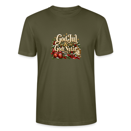 CityShirts - T-shirt - God Jul & Godt Nytår – jul og nytår - CS060 - khaki