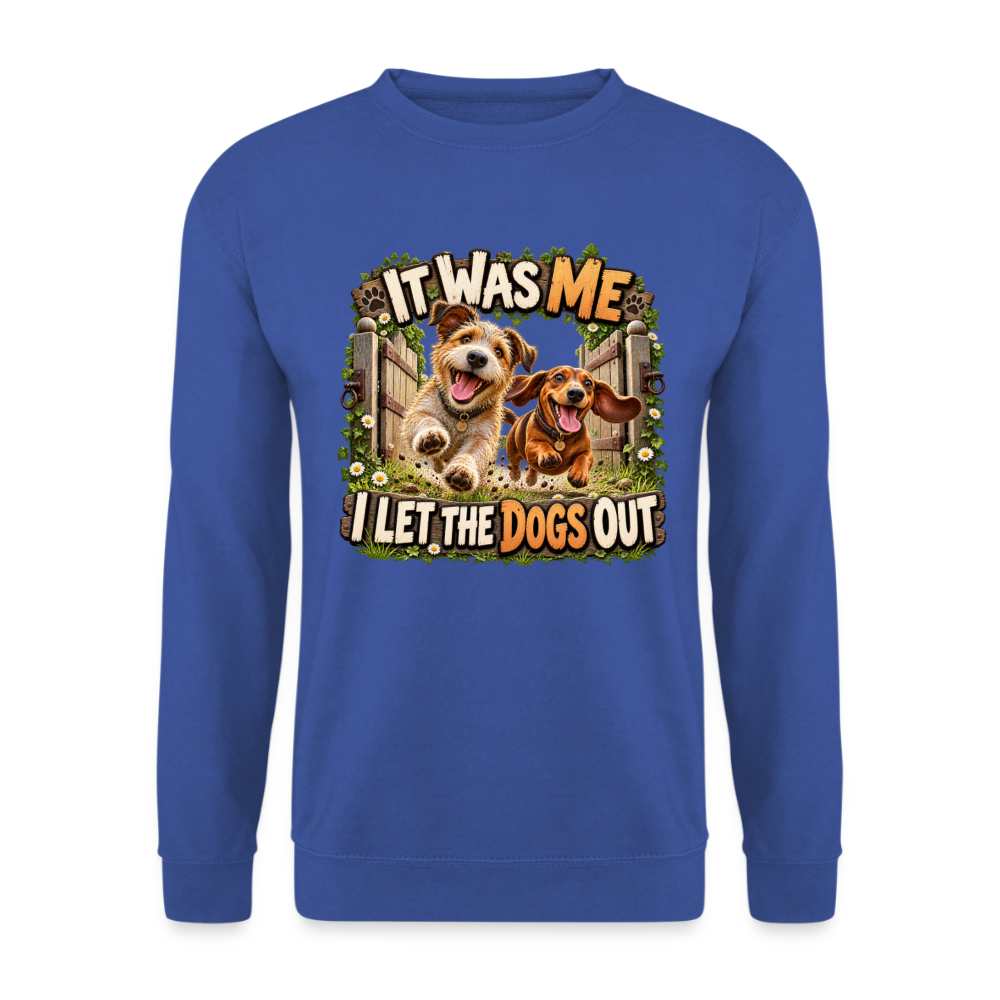 CityShirts - Sweatshirt - It was me – I let the dogs out - CS013 - kongeblå