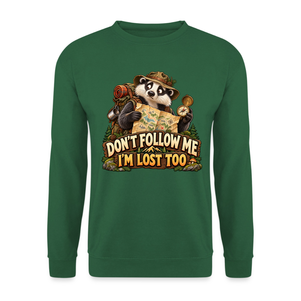 CityShirts - Sweatshirt - Don’t follow me – I’m lost too - CS019 - grøn