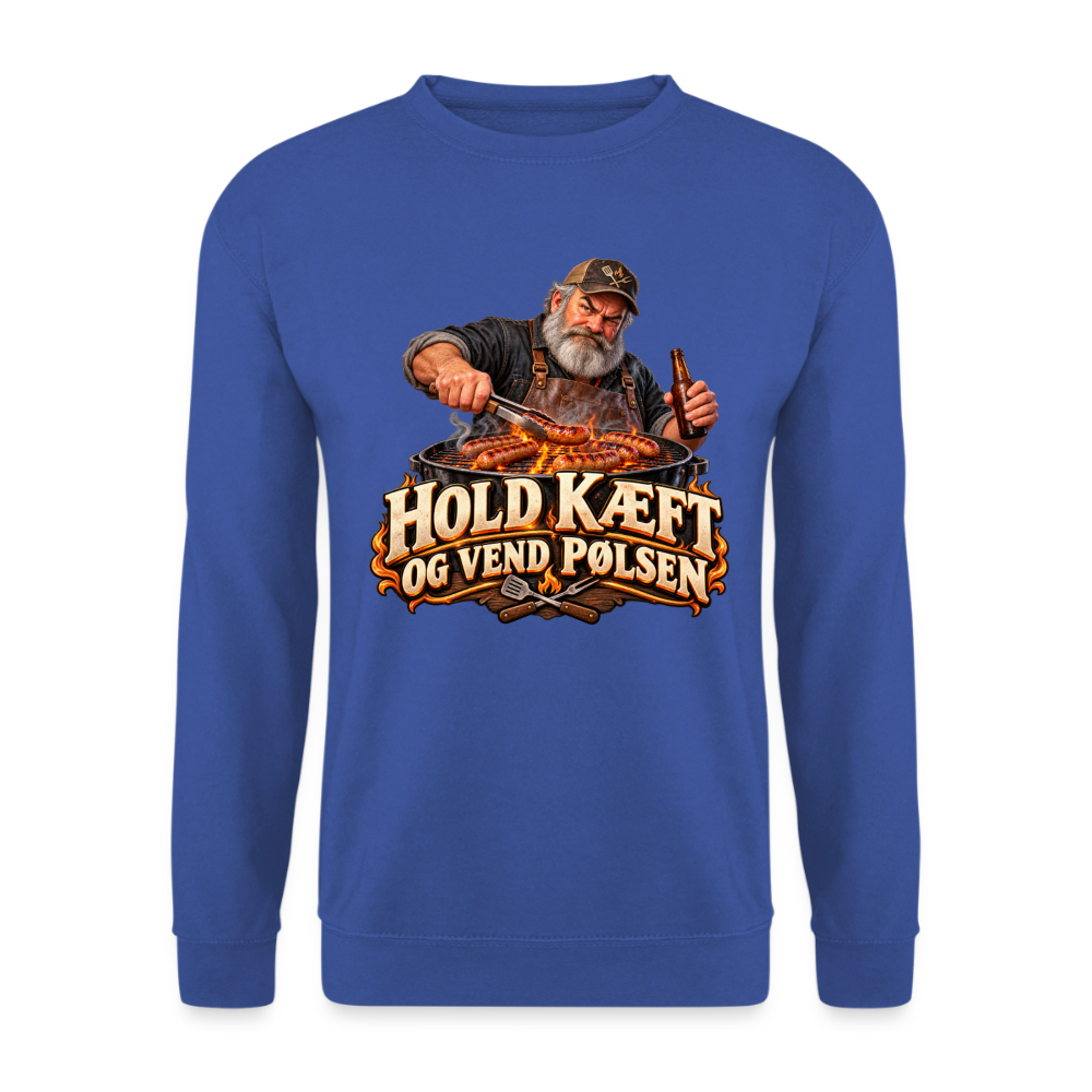 CityShirts - Sweatshirt - Hold kæft og vend pølsen - CS045 - kongeblå