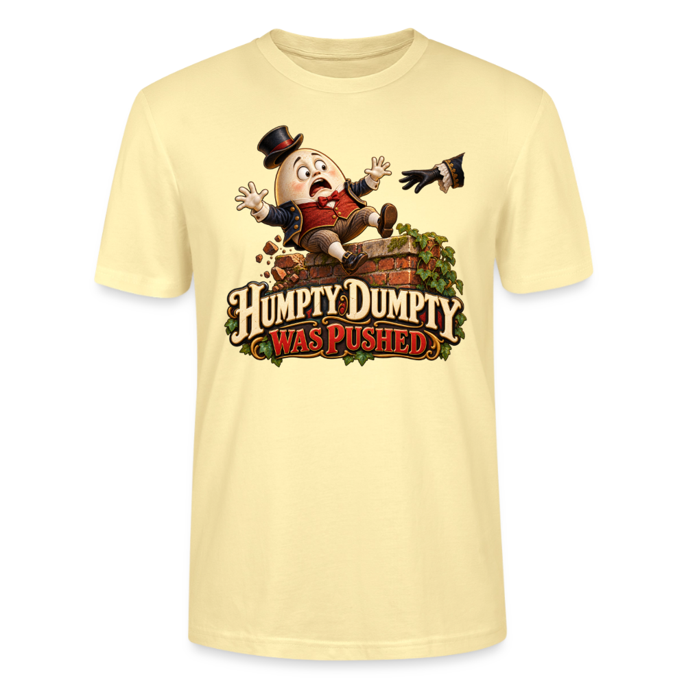 CityShirts - T-shirt - Humpty Dumpty was pushed - CS016 - cremefarvet
