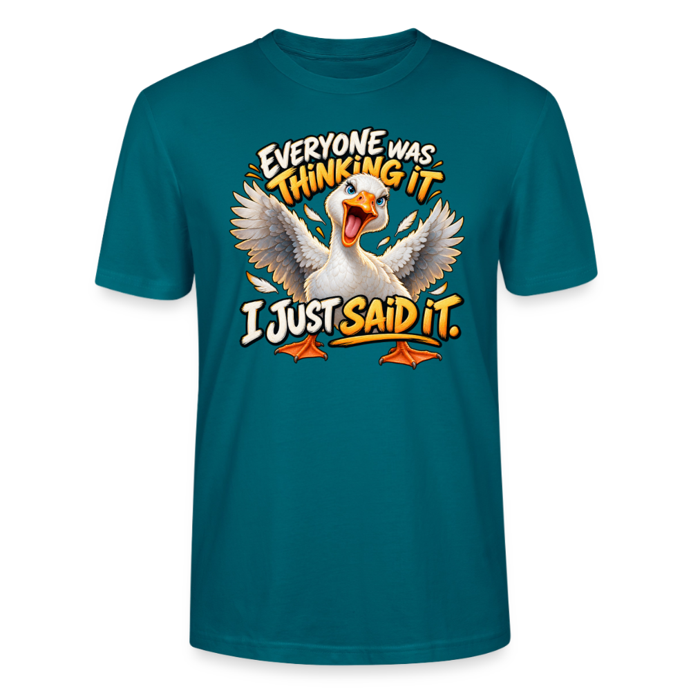 CityShirts - T-shirt - Everyone was thinking it – I just said it - CS012 - havblå