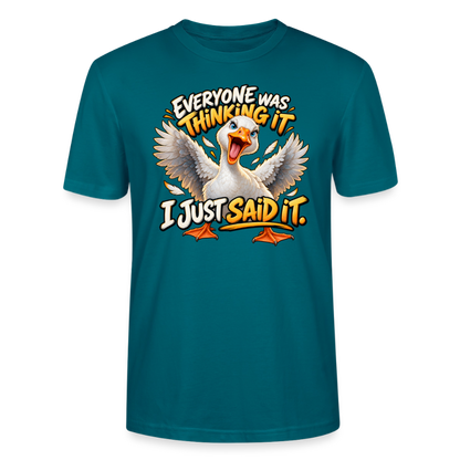 CityShirts - T-shirt - Everyone was thinking it – I just said it - CS012 - havblå