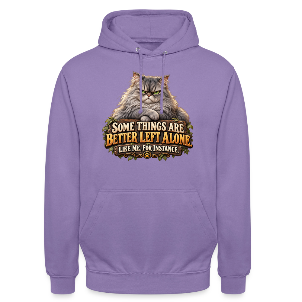 CityShirts - Hoodie - Better left alone – Like me, for instance - CS015 - lavendel