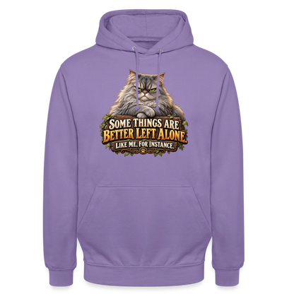 CityShirts - Hoodie - Better left alone – Like me, for instance - CS015 - lavendel