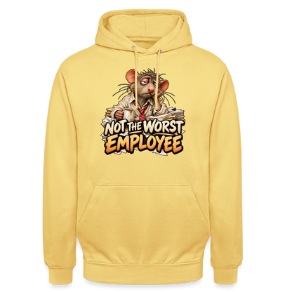 CityShirts - Hoodie - Not the worst employee - CS020 - citrongul