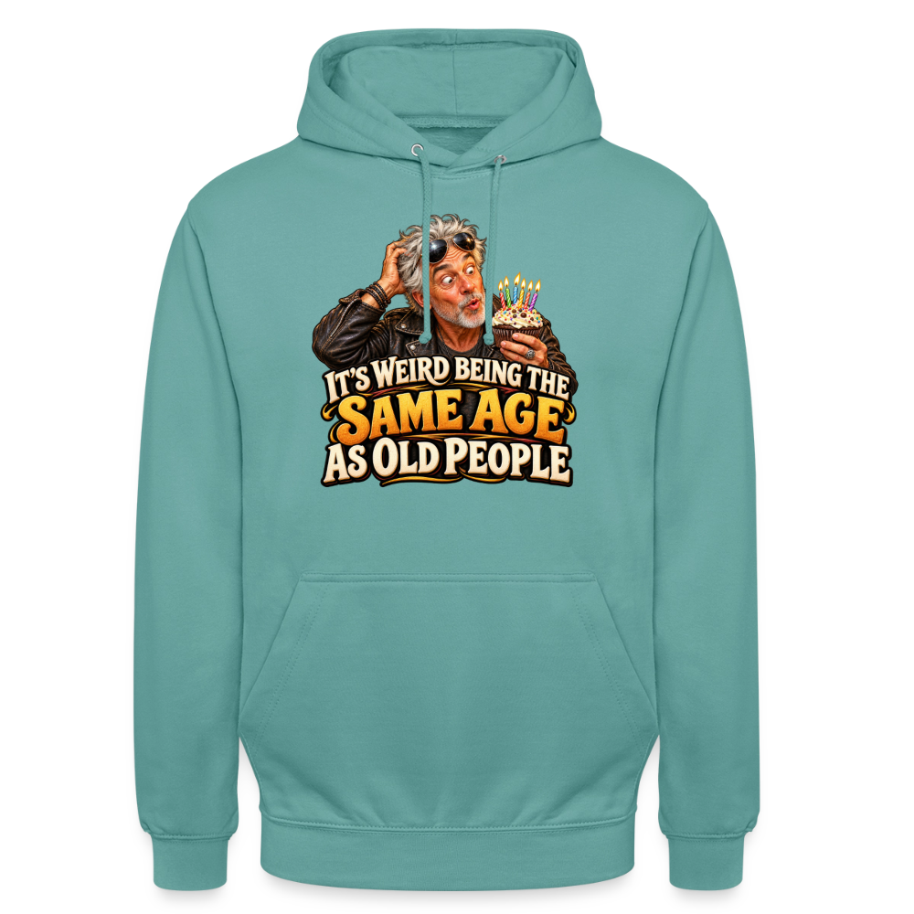 CityShirts - Hoodie - Same age as old people - CS018 - pastelturkis