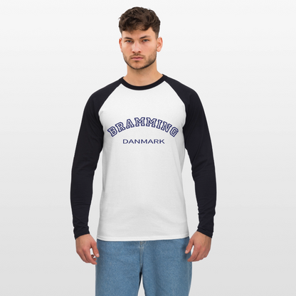 CityShirt - Baseball T-Shirt - Bramming - hvid/sort
