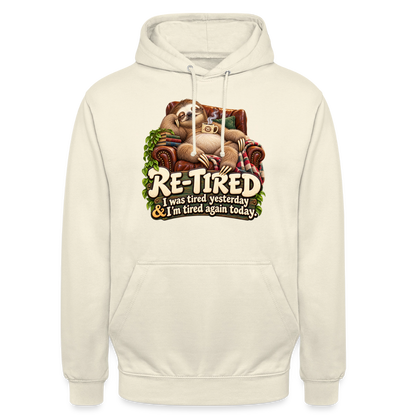 CityShirts - Hoodie - Re-tired – Tired again today - CS009 - vaniljemilkshake