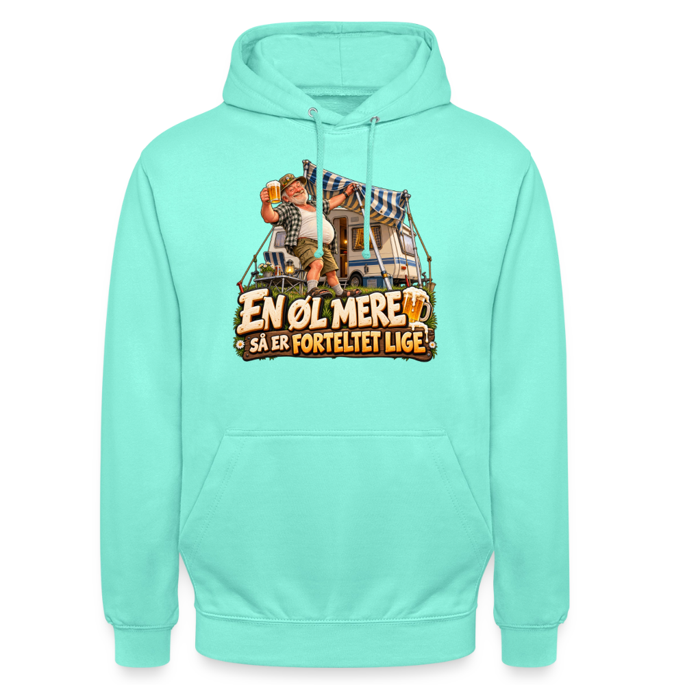 CityShirts - Hoodie - En øl mere, så er forteltet lige - CS039 - mint