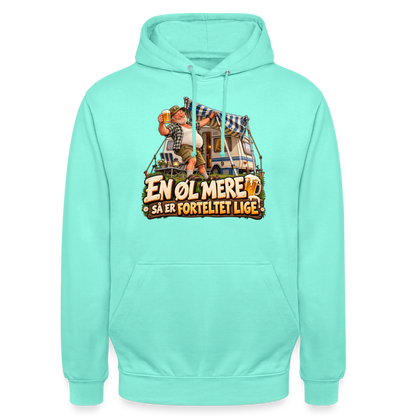 CityShirts - Hoodie - En øl mere, så er forteltet lige - CS039 - mint