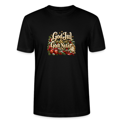 CityShirts - T-shirt - God Jul & Godt Nytår – jul og nytår - CS060 - sort