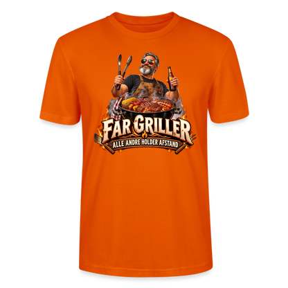 CityShirts - T-shirt - Far griller – Alle andre holder afstand - CS055 - mørk orange