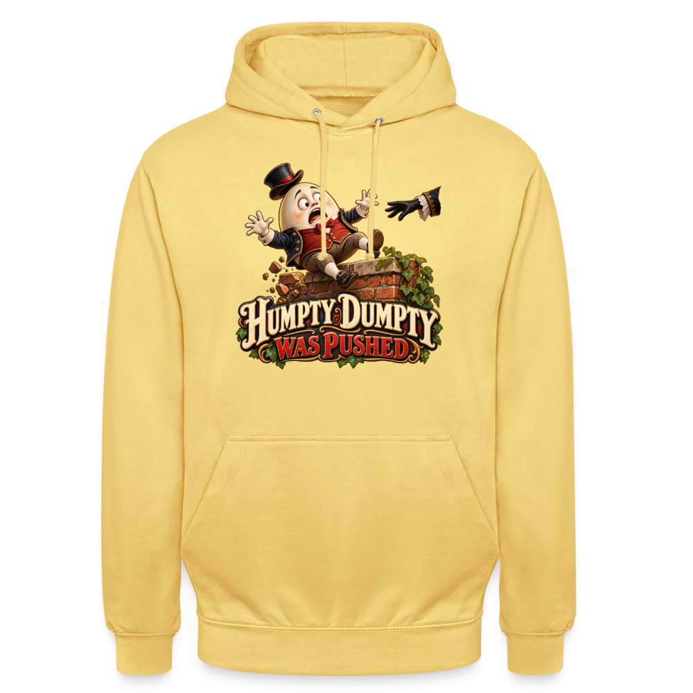 CityShirts - Hoodie - Humpty Dumpty was pushed - CS016 - citrongul