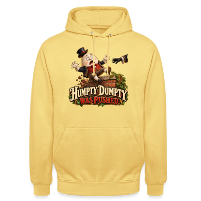 CityShirts - Hoodie - Humpty Dumpty was pushed - CS016 - citrongul