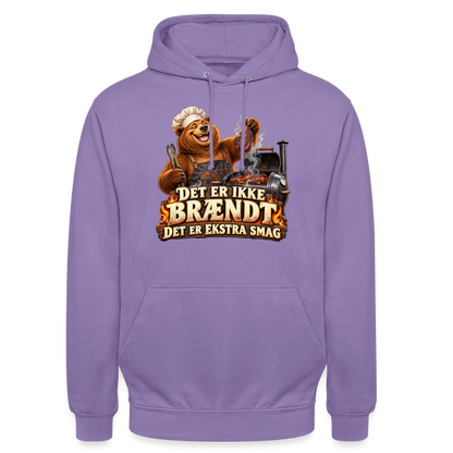 CityShirts - Hoodie - Det er ikke brændt – Det er ekstra smag - CS046 - lavendel
