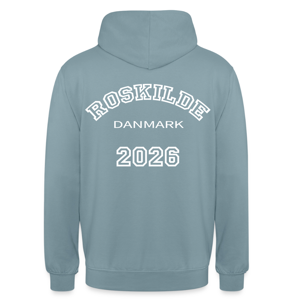 Hættetrøje unisex - Roskilde 2026 - gråblå