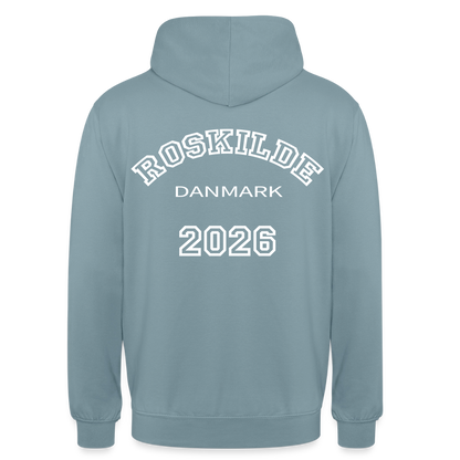 Hættetrøje unisex - Roskilde 2026 - gråblå