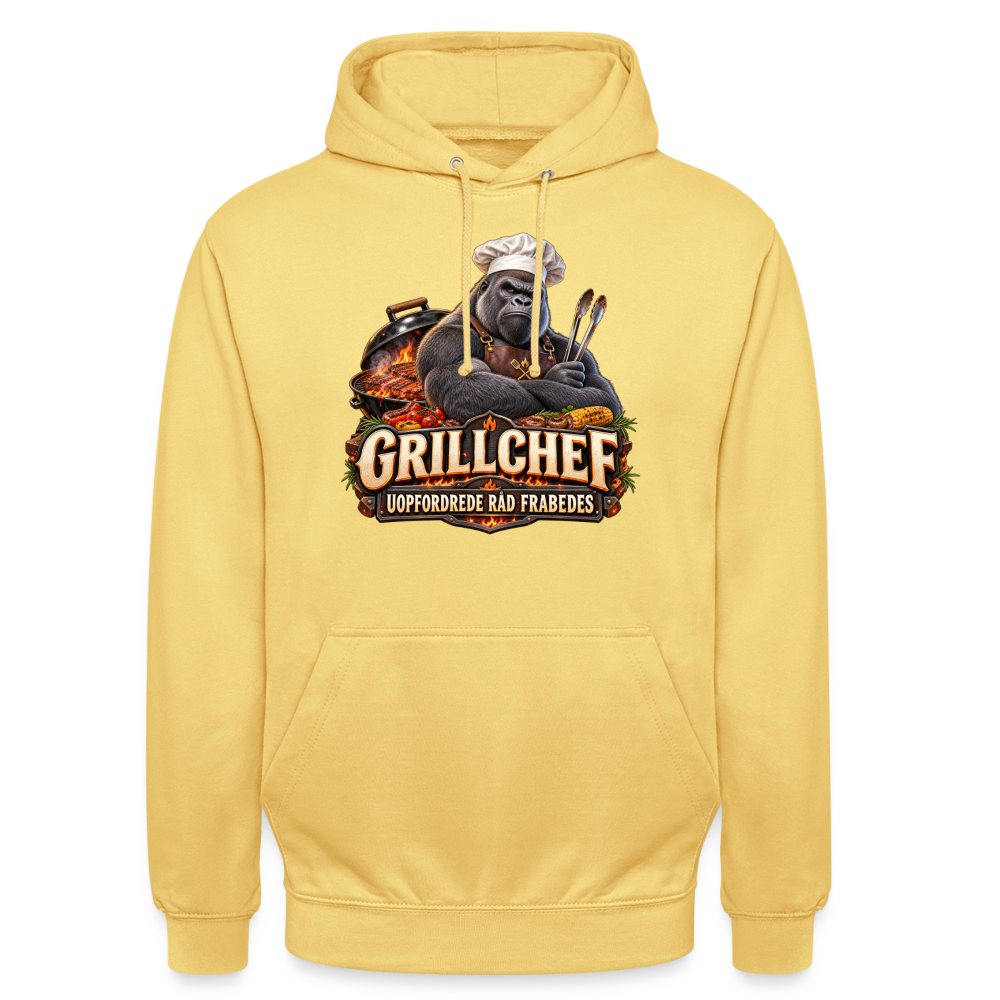CityShirts - Hoodie - Grillchef – Uopfordrede råd frabedes - CS047 - citrongul
