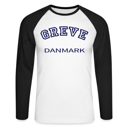 CityShirt - Baseball T-Shirt - Greve - hvid/sort