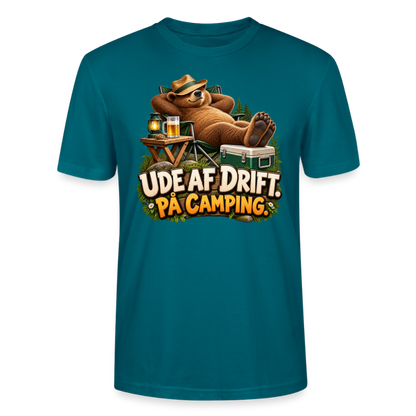 CityShirts - T-shirt - Ude af drift. På camping. - CS035 - havblå
